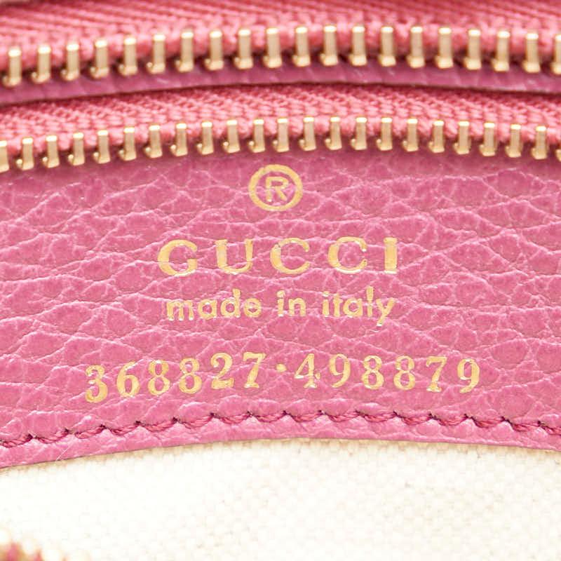 GUCCI グッチ スウィング チャーム付き ハンドバッグ バイカラー 付属品完備⭐︎GUCCI スウィング チャーム付き ハンドバッグ バイカラー