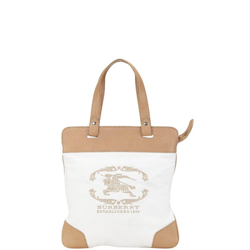 BURBERRY（バーバリー） ノバチェック ロゴ ハンドバッグ トートバッグ 