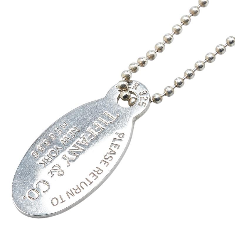 美品 ティファニー ネックレス リターントゥ オーバル ボールチェーン シルバー ティファニー リターン トゥ オーバル タグ ロングネックレス