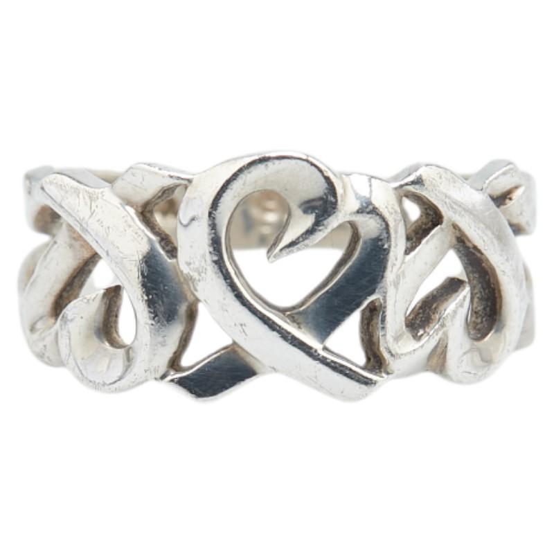 ティファニー トリプルラビングハートリング シルバー925 10号 中古品② TIFFANY&Co. ティファニー トリプルラビングハート リング 指輪