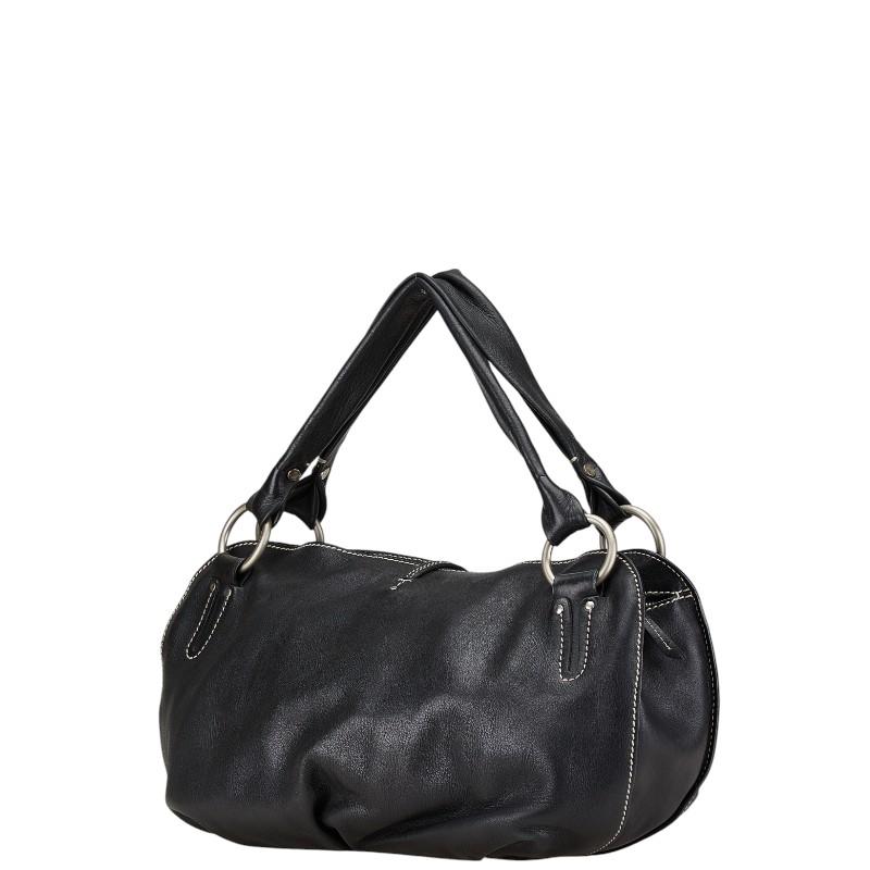 CELINE ハンドバッグ ブラック CELINE（セリーヌ） ハンドバッグ トートバッグ ブラック レザー