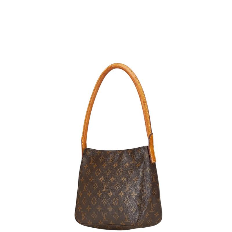LOUIS VUITTON ルイヴィトン モノグラム ルーピングMM ワンショルダーバッグ ブラウン PVCレザー M51146 LOUIS VUITTON - ルイ・ヴィトン LOUIS VUITTON ルーピングMM M51146