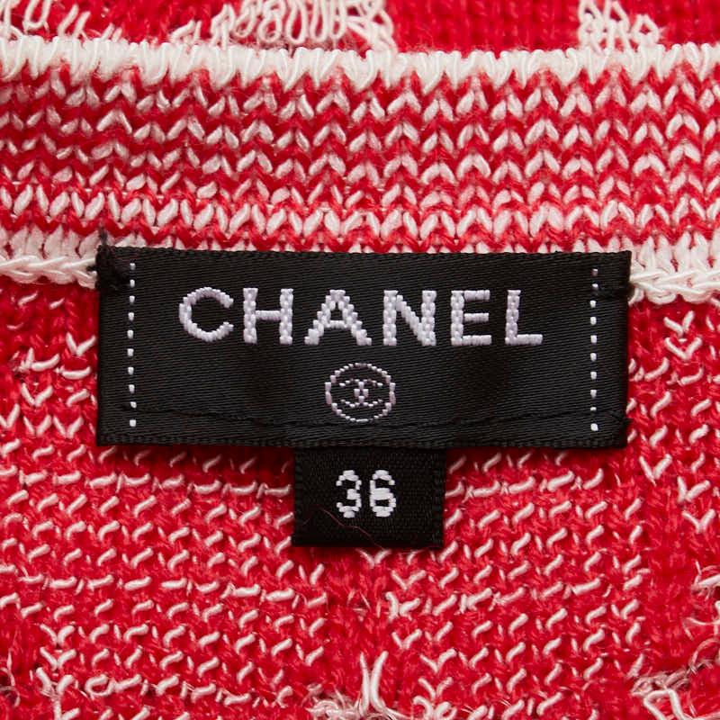 CHANEL シャネル フラワー 花柄 カーディガン サイズ:36 レッド CHANEL シャネル フラワー 花柄 カーディガン サイズ:36 レッド