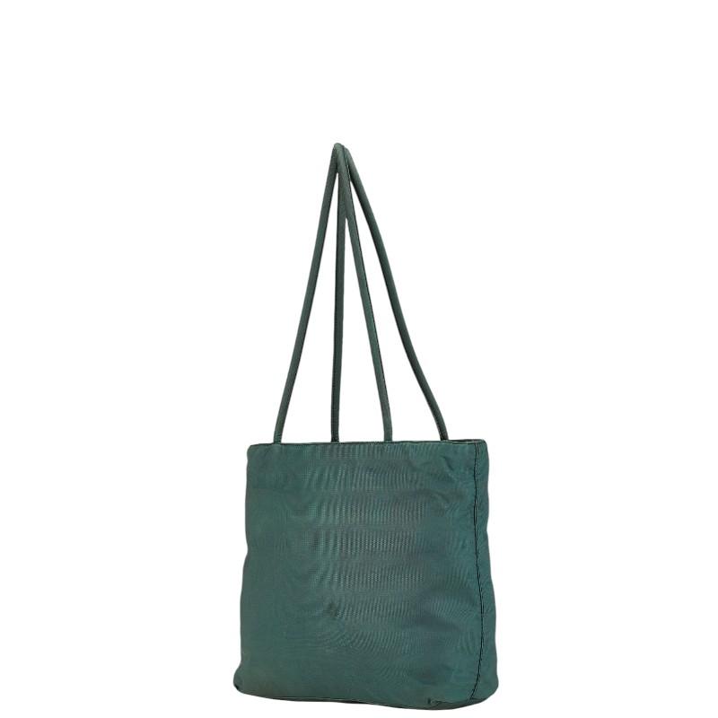 PRADA プラダ 三角ロゴプレート ハンドバッグ トートバッグ グリーン 