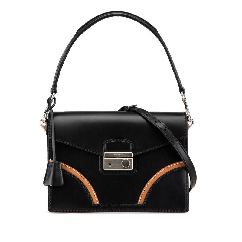 PRADA（プラダ） ステッチリム ハンドバッグ ショルダーバッグ 2WAY