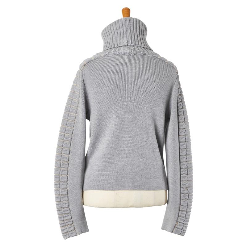 CHANEL - シャネル ニット タートルネック サイズ：42 ウール レディース CHANEL 【1-0192689】 CHANEL シャネル ニット タートルネック サイズ：42 グレー