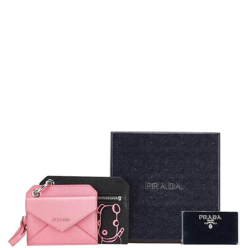 PRADA プラダ チェーンストラップ付きカード・コインケース ピンク 712DgYakjjL._SY200_QL15_.jpg