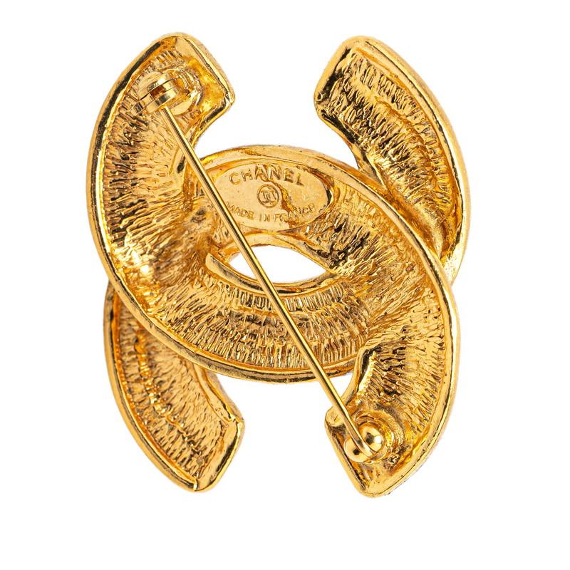 CHANEL シャネル ヴィンテージ マトラッセ ココマーク ブローチ CHANEL シャネル ヴィンテージ マトラッセ ココマーク ブローチ