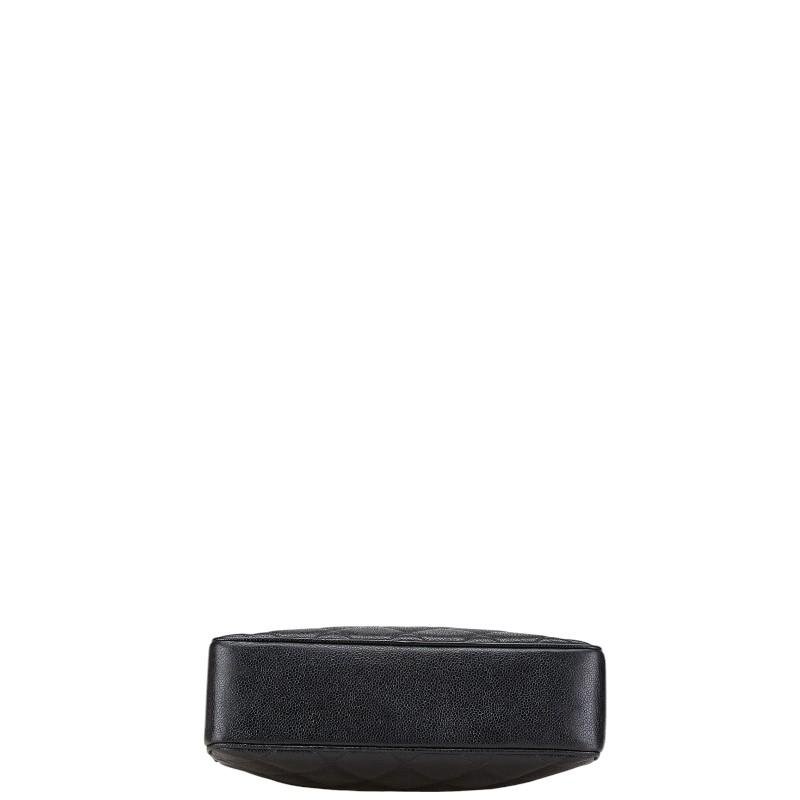 シャネル マトラッセ トートバッグ ハンドバッグ ブラック キャビアスキン レディース CHANEL 【中古】