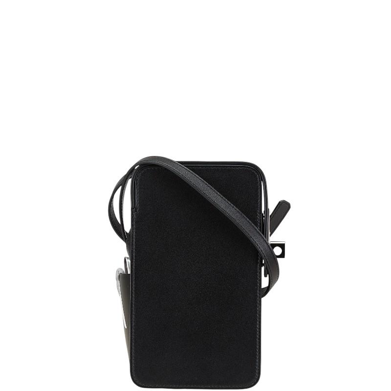新品同様 エルメス HERMES ブラックニットタイ 専用ボックス付き HERMES（エルメス） アカボックス 斜め掛け スマートフォンショルダー