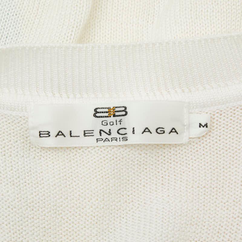 BALENCIAGA（バレンシアガ） ニットベスト サイズ：M ホワイト マルチ