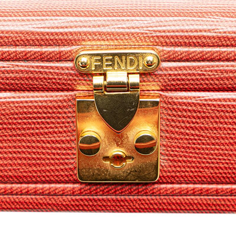 フェンディ ミニトランク アタッシュケース ショルダーバッグ