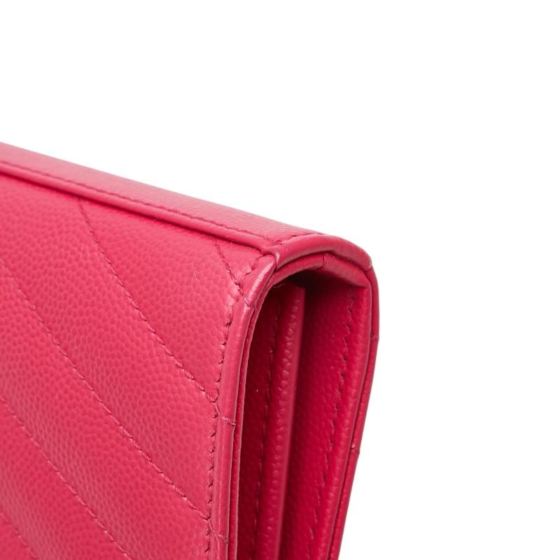 ASUS サンローラン YSL Vステッチ チェーンウォレット ショルダー 