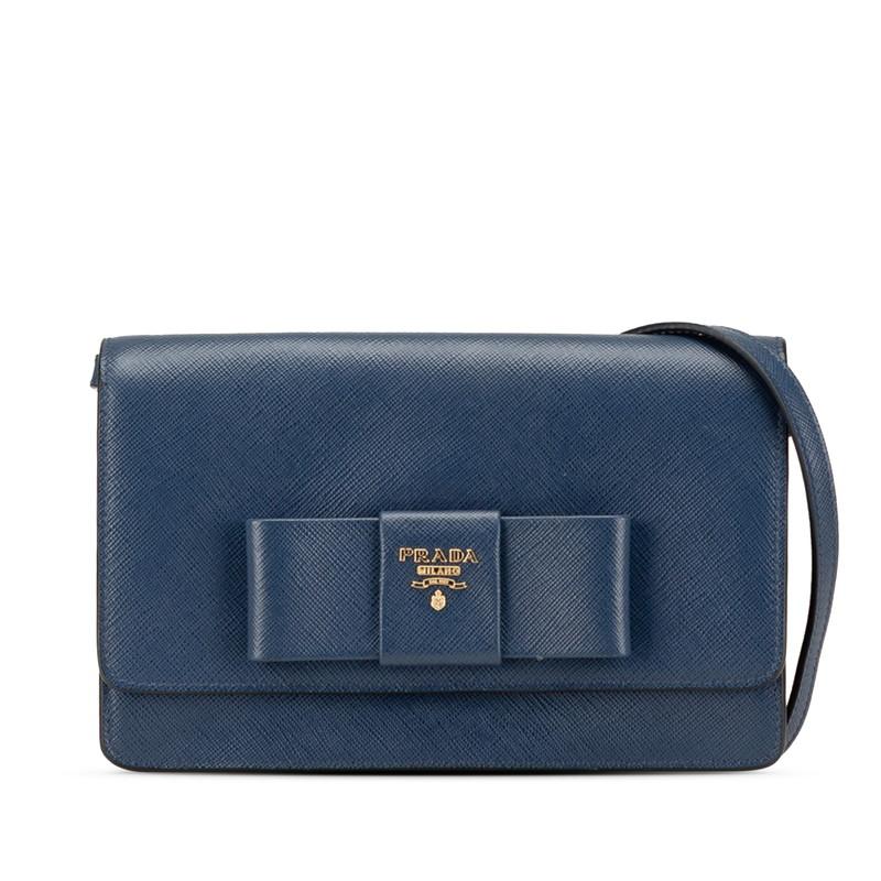 PRADA サフィアーノ リボン プラダ