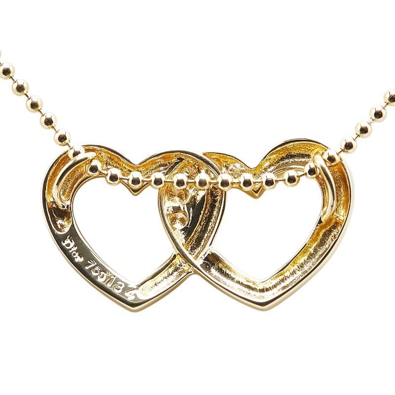 Dior ディオール ネックレス ゴールド ハート ディオールオム DIOR HOMME ストーンハートネックレス ゴールド