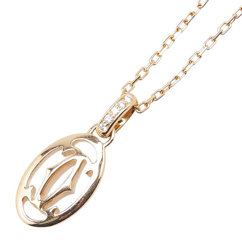 Cartier（カルティエ） ドゥーブルC ペンダントネックレス K18YG