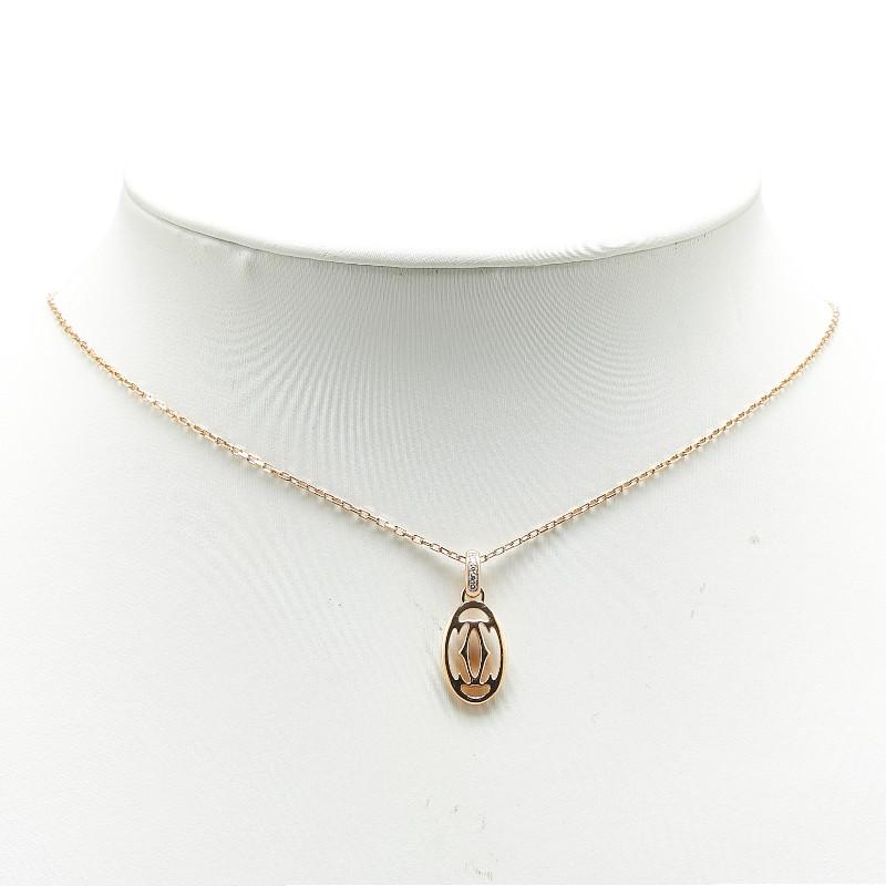 Cartier（カルティエ） ドゥーブルC ペンダントネックレス K18YG