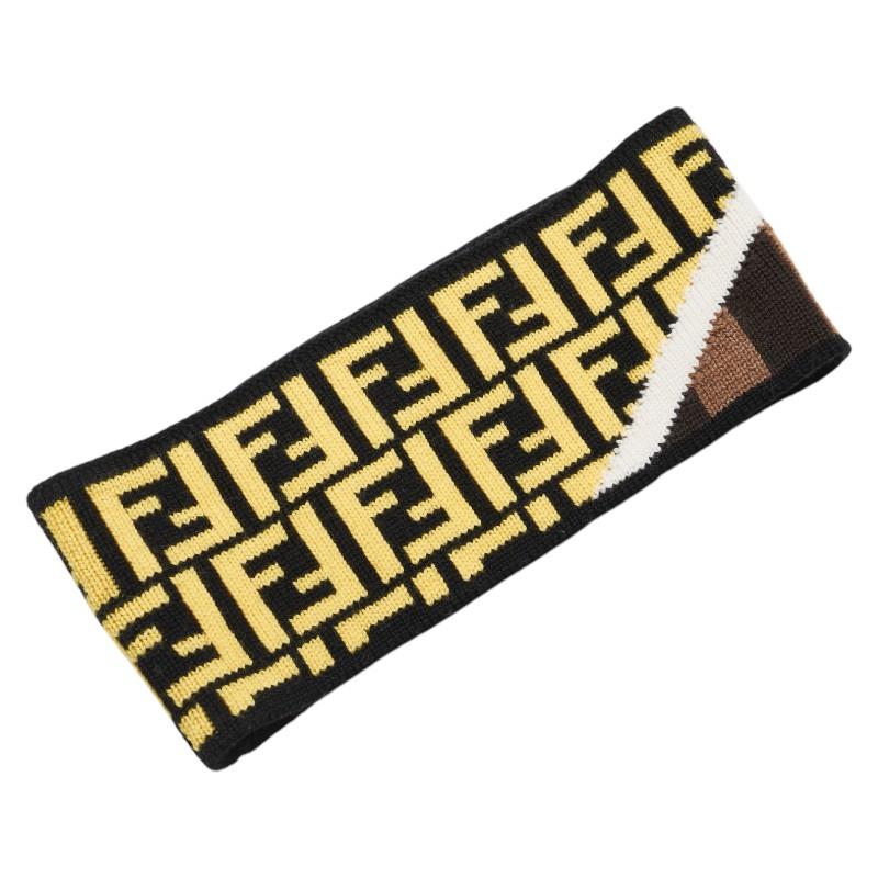 FENDI フェンディ ズッカ ヘアバンド ヘアアクセサリー ブラウン  