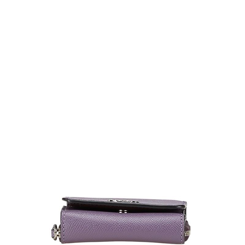 COACH（コーチ） 三つ折り財布 F37968 パープル PVC レザー レディース