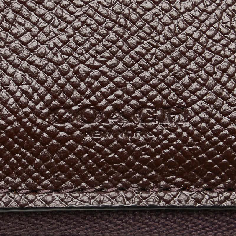 COACH（コーチ） 三つ折り財布 F37968 パープル PVC レザー レディース