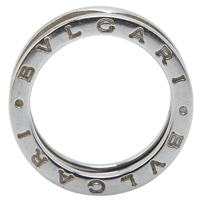 BVLGARI（ブルガリ） ビーゼロワン リング 指輪 #53 シルバー K18WG