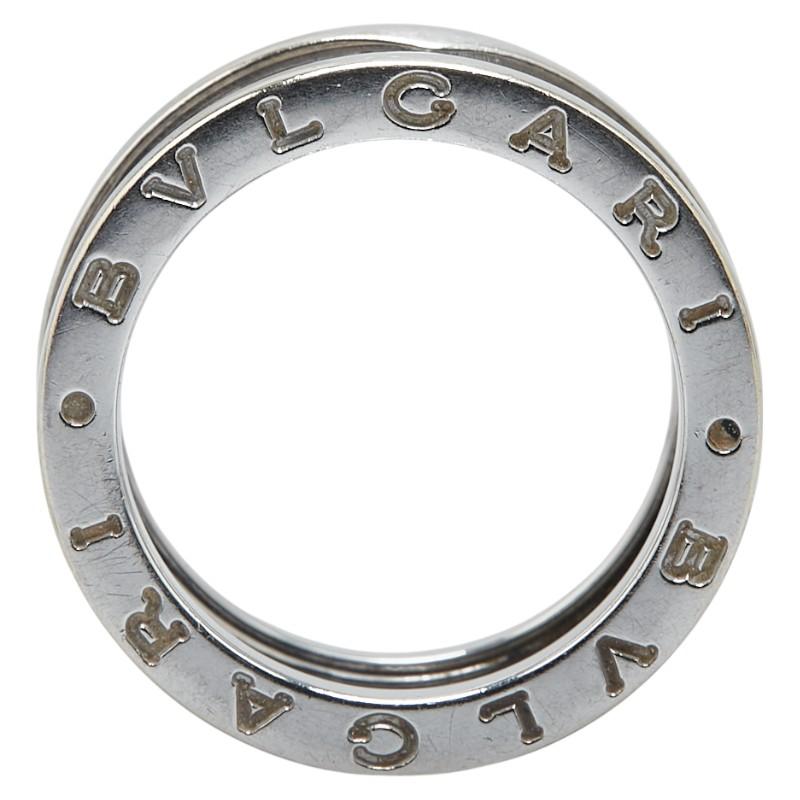 BVLGARI（ブルガリ） ビーゼロワン リング 指輪 #53 シルバー K18WG
