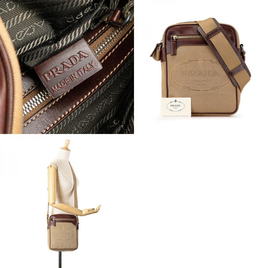 PRADA プラダ ロゴジャガード 斜め掛け ショルダーバッグ VA0644