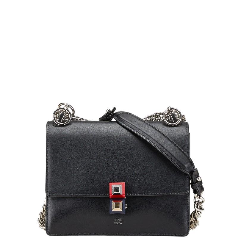 フェンディ キャナイ スモール 斜め掛け チェーン ショルダーバッグ 8M0381 レザー レディース FENDI 【1-0195150】 FENDI（フェンディ） キャナイ スモール 斜め掛け チェーン ショルダー
