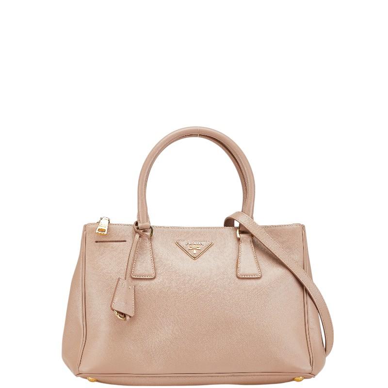 PRADA プラダ 三角ロゴプレート ガレリア ハンドバッグ