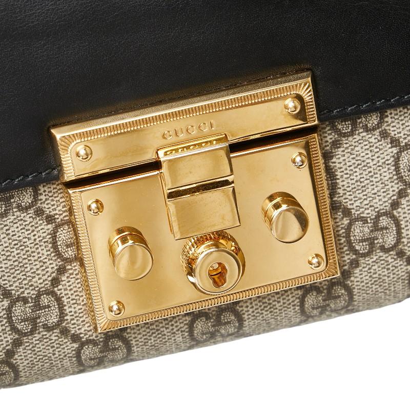 GUCCI グッチ GGスプリーム パドロック チェーン ショルダー