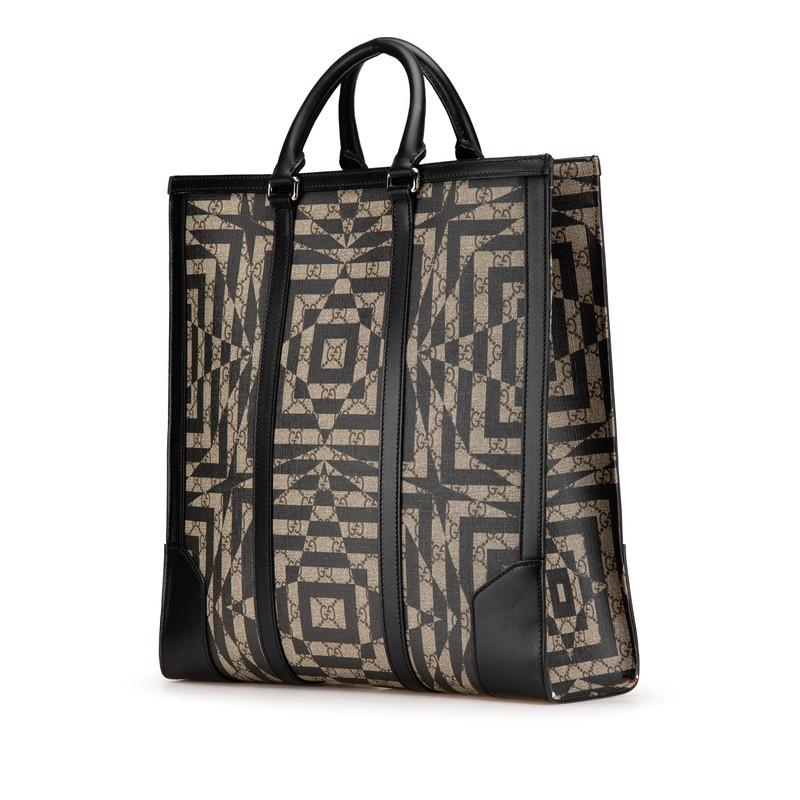 GUCCIグッチ GG柄 PVC×レザー ショルダーバッグ GUCCI（グッチ） GGカレイド ハンドバッグ ショルダーバッグ 2WAY