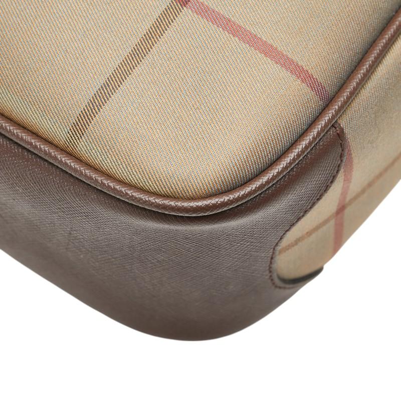BURBERRY バーバリー チェック ハンドバッグ ブラウン マルチ BURBERRY バーバリー チェック ハンドバッグ ブラウン マルチ