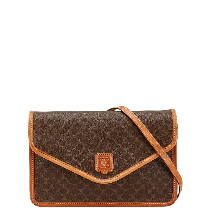 高級品✨ CELINE セリーヌ ショルダーバッグ マカダム 斜め掛け ブラウン CELINE セリーヌ マカダム柄 ショルダーバッグ 斜め掛け