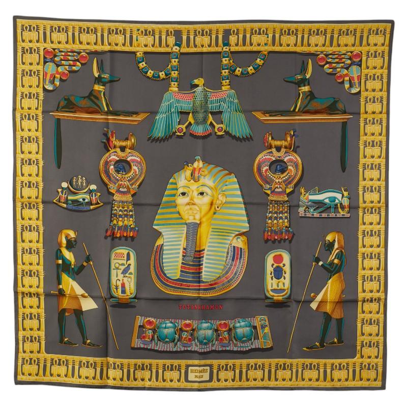 HERMES エルメス カレ90 TUTANKHAMUN ツタンカーメン スカーフ HERMES エルメス カレ90 TUTANKHAMUN ツタンカーメン スカーフ