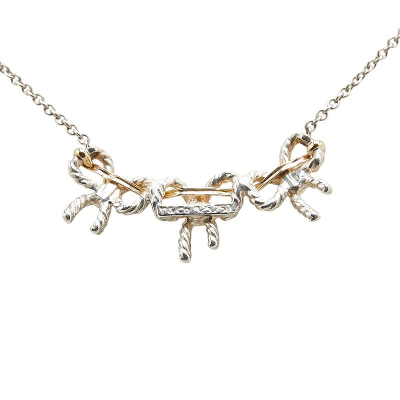 TIFFANY&Co.（ティファニー） トリプルリボン ネックレス シルバー