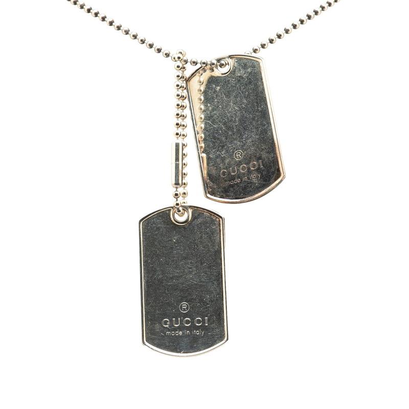 GUCCI（グッチ） ドッグタグ ボールチェーン ペンダントネックレス