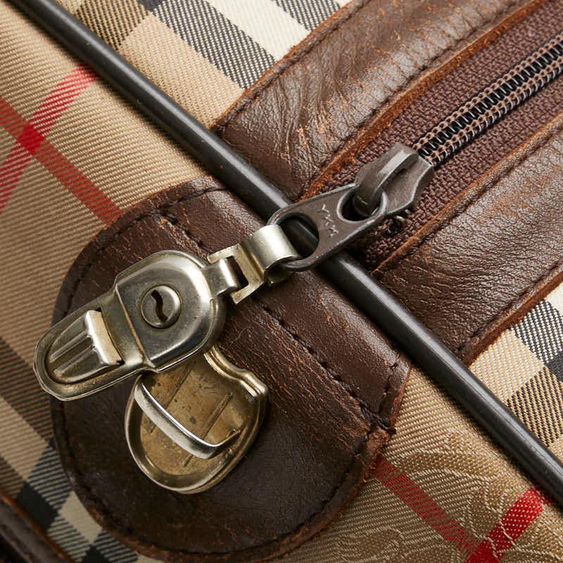 BURBERRY バーバリー ノバチェック シャドーホース ボストンバッグ