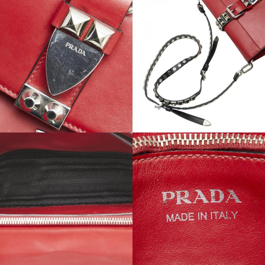 PRADA（プラダ） エレクトラ スタッズ 斜め掛け ショルダーバッグ