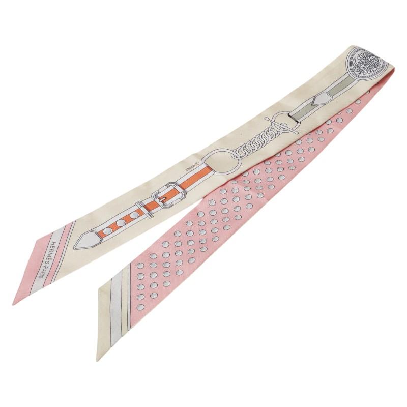 エルメス　ツイリー　グラントゥララ　ピンク HERMES ツイリー グラン トュラララ スカーフ シルク ピンク ベージュ