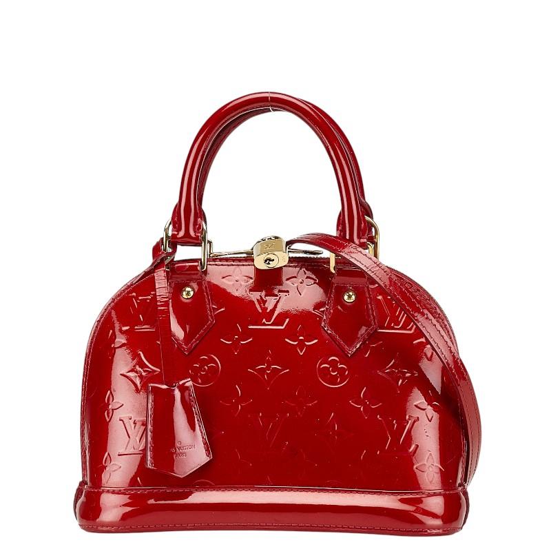 LOUIS VUITTON ルイ ヴィトン モノグラム ヴェルニ アルマBB 