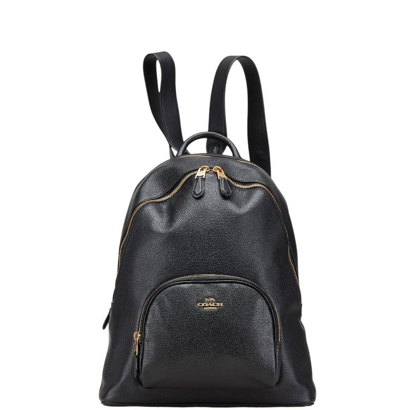 COACH ブラック リュック・バックパック COACH コーチ リュック バックパック 93836 ブラック レザー
