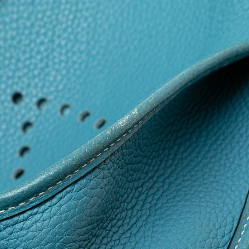 エルメス HERMES エヴリン 2 ドゥ GM ショルダーバッグ バッグ レザー トリヨンクレマンス トリヨンクレマンス ブルージーン □J刻印（2006年製造） レディース ブルー系 【中古】 エヴリン エルメス HERMES エヴリン2 GM ショルダーバッグ トリヨン