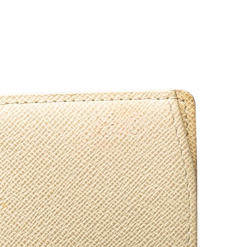 ルイヴィトン✨ ポルトフォイユ・トレゾール ダミエ アズール 白 折り財布 ダミエ・アズール 財布 ポルトフォイユ・インターナショナル