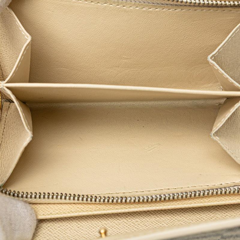 ルイヴィトン✨ ポルトフォイユ・トレゾール ダミエ アズール 白 折り財布 ダミエ・アズール 財布 ポルトフォイユ・インターナショナル