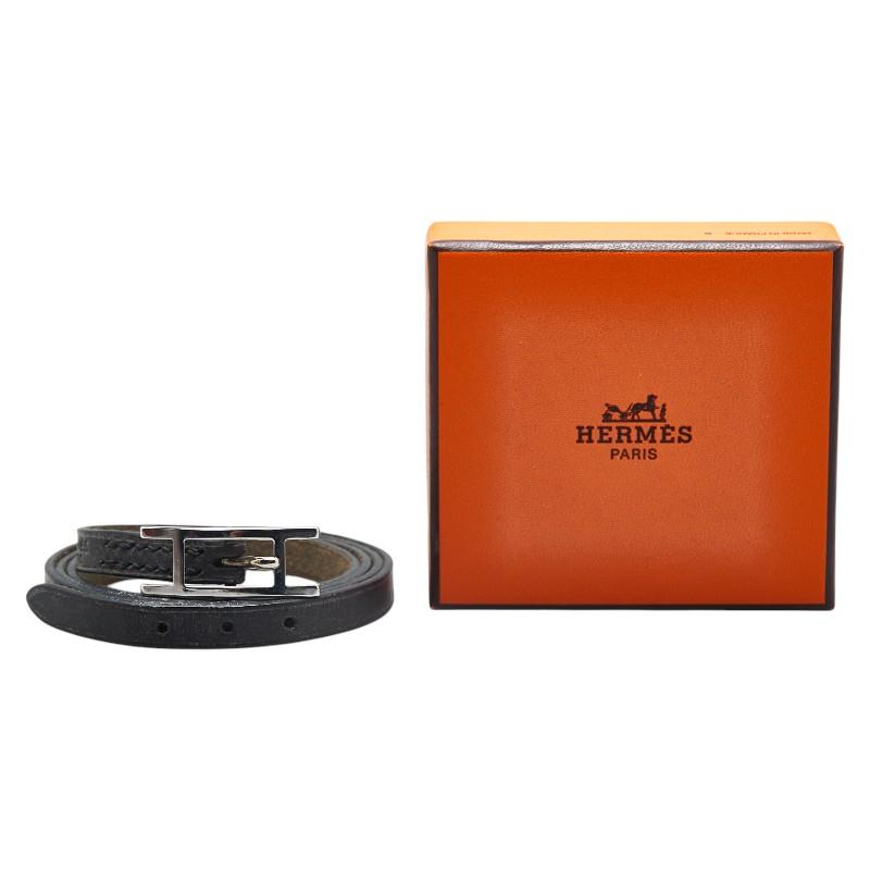 【美品】エルメス HERMES アピ3 レザー ブレスレット チョーカー 美品】エルメス HERMES アピ3 レザー ブレスレット チョーカー