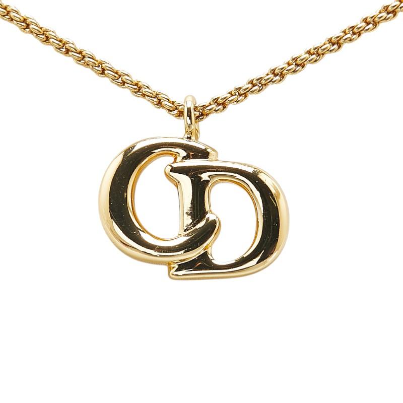 Dior CDロゴ金メッキネックレス クリスチャンディオール CDロゴ ネックレス ゴールド メッキ