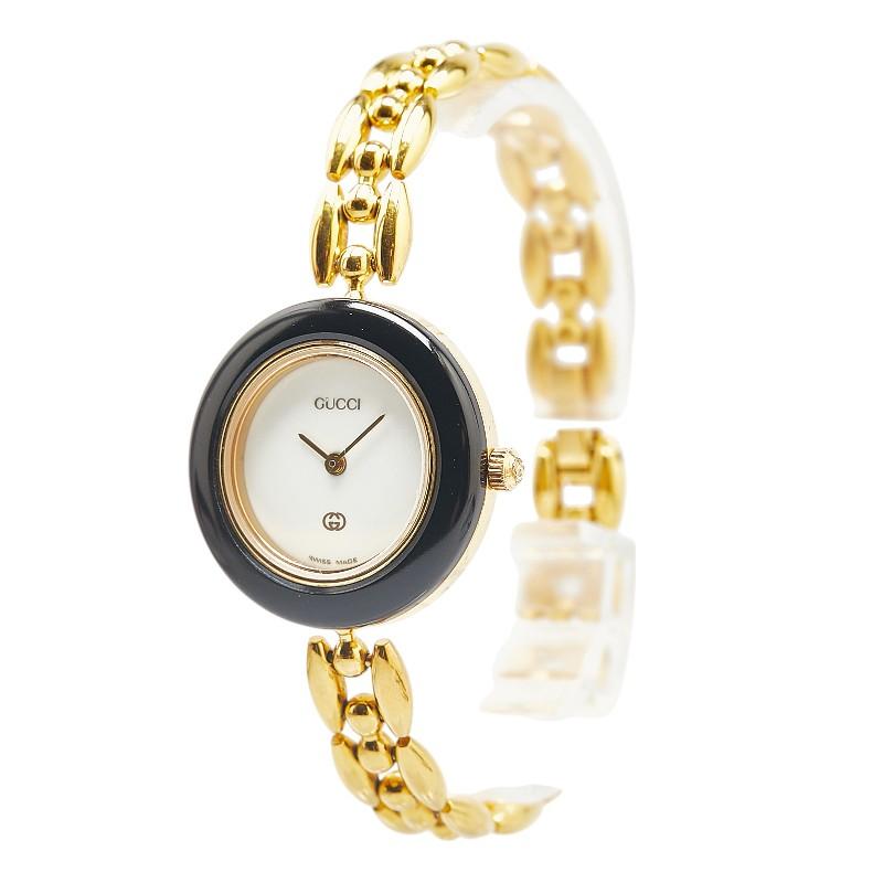 GUCCI グッチ チェンジベゼル 腕時計 11/12 クオーツ ホワイト文字盤  