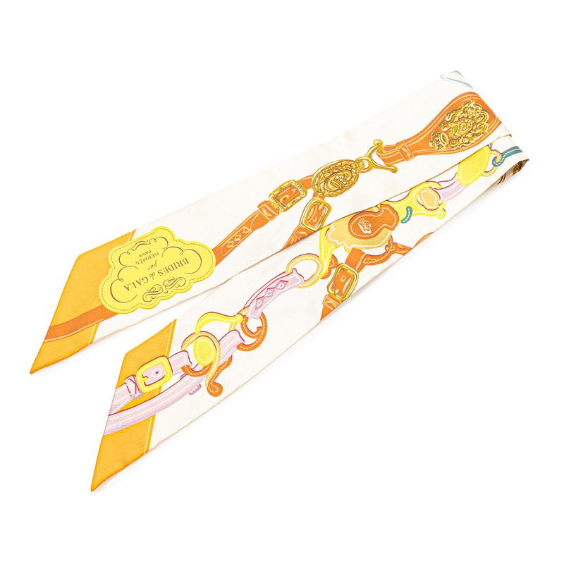 HERMES ツイリー　ブリッドドゥガラアップリケピケ　スカーフ HERMES エルメス ツイリー Brides de Gala Applique Pique