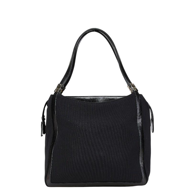 フェンディ トートバッグ ハンドバッグ ブラック ナイロン レザー レディース FENDI 【中古】 FENDI（フェンディ） トートバッグ ハンドバッグ ブラック ナイロン