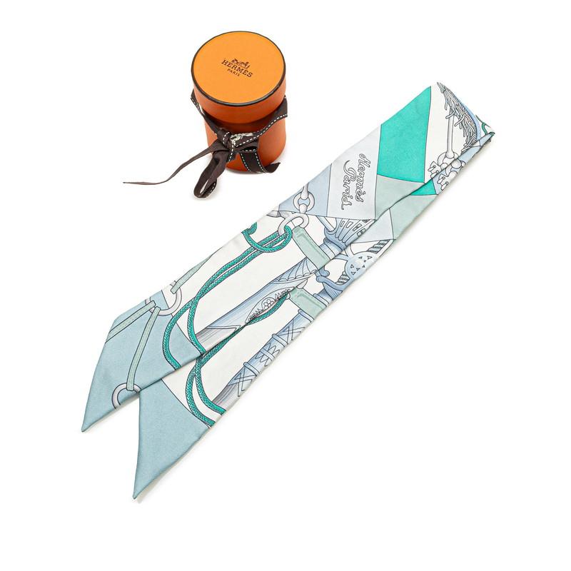 HERMES エルメス ツイリー Cliquetis クリケティス スカーフ ホワイト  